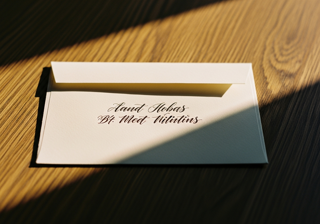 Envelope hand-addressed